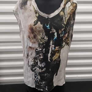 Helmut Lang Silk Printed T-Shirt 👕